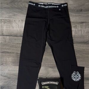 Chrome Hearts Black Monogram Leggings